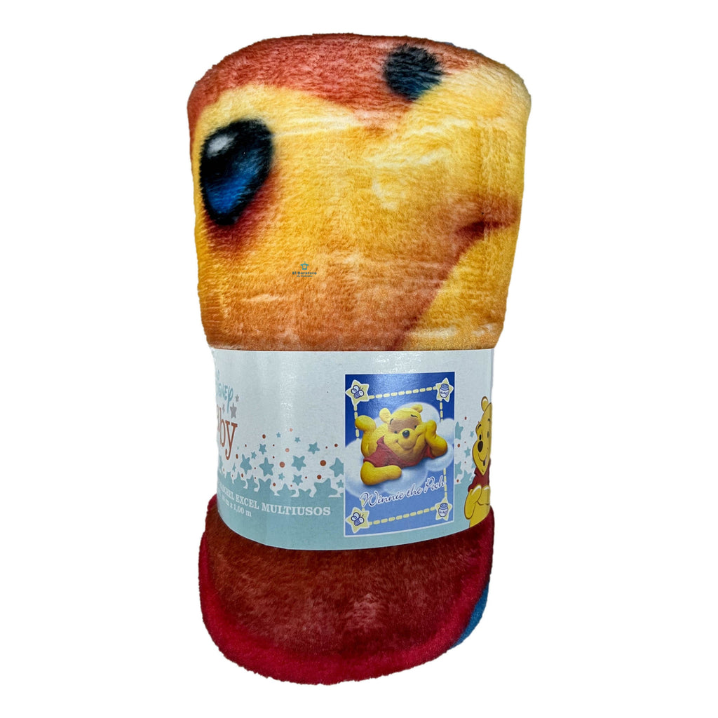 Frazada Digital Cobertor Suave 80cm X 1.00m Winnie Pooh