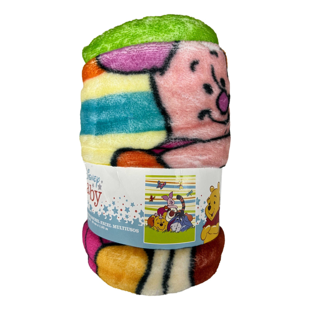 Frazada Digital Cobertor Suave 80cm X 1.00m Winnie Pooh