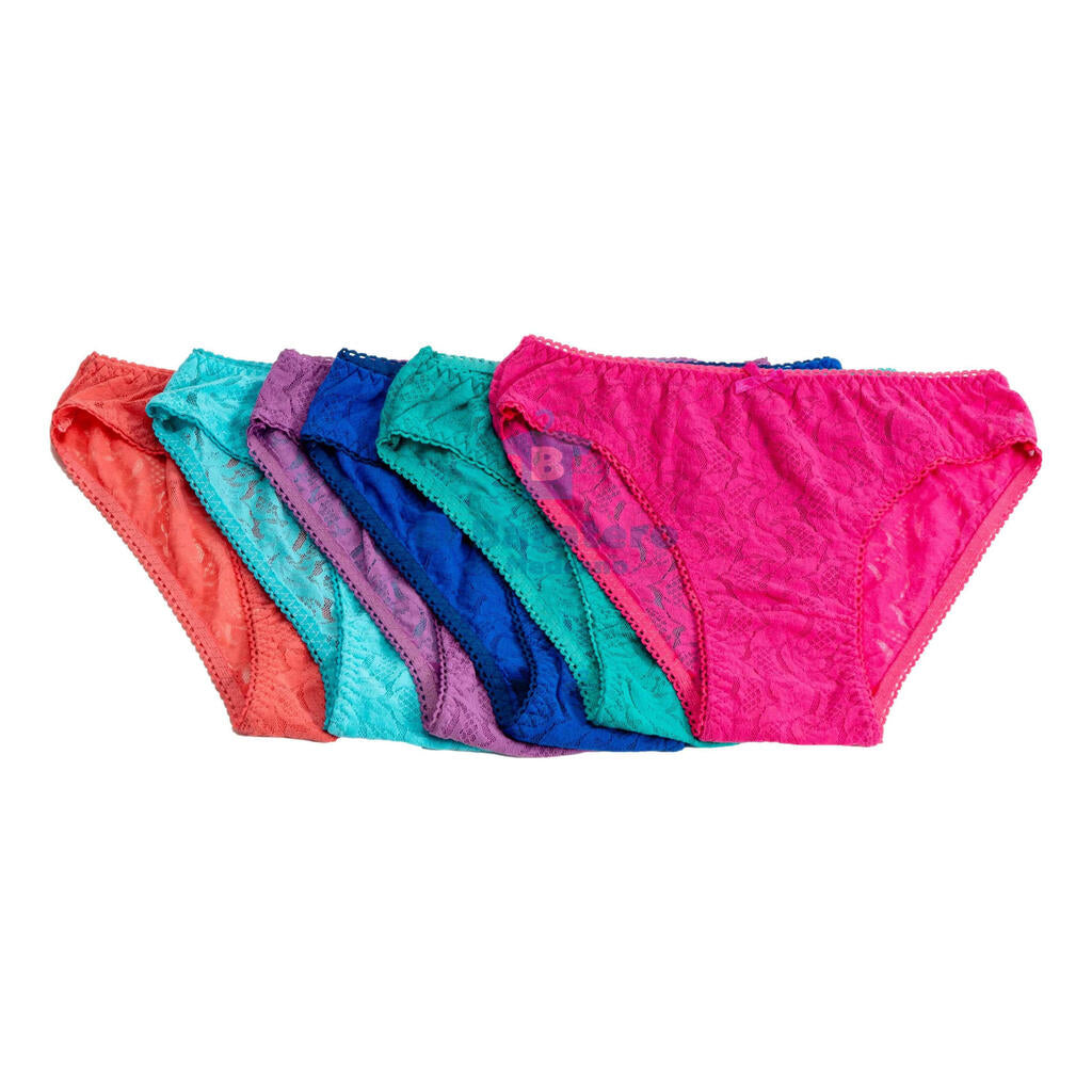 12 Pzs Bikini Panty Encaje Lencería Dama Mayoreo Jimmy