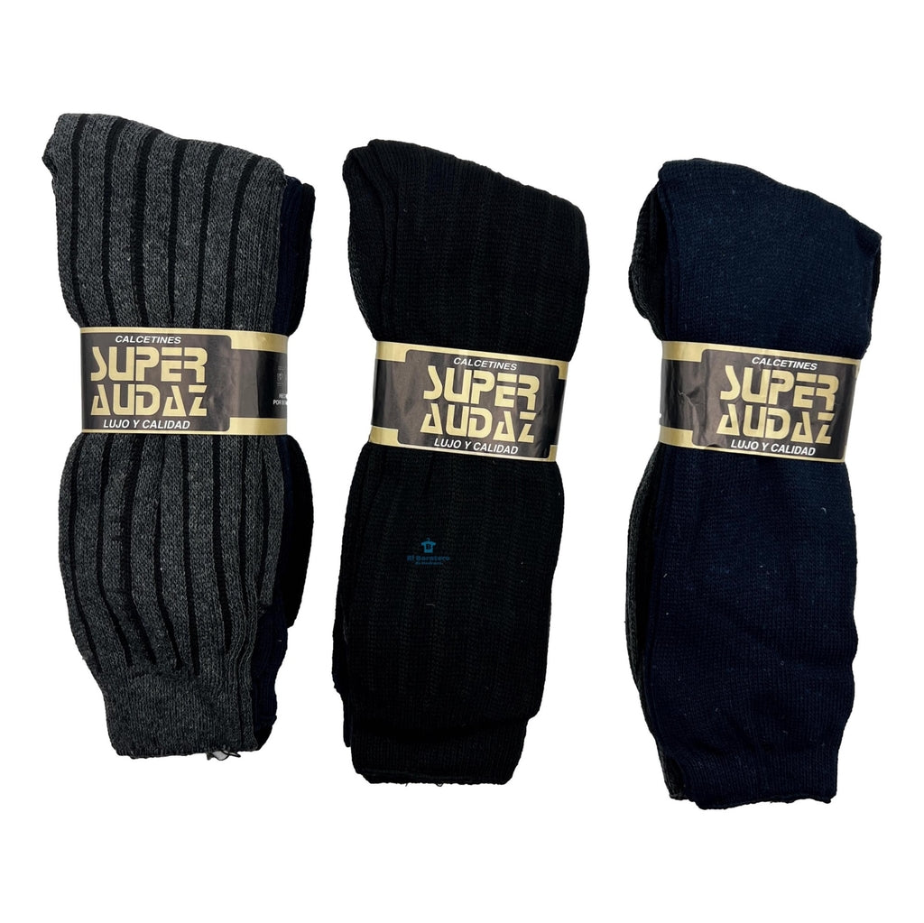 12 Pares Calcetines Caballero Vestir Economico Audaz