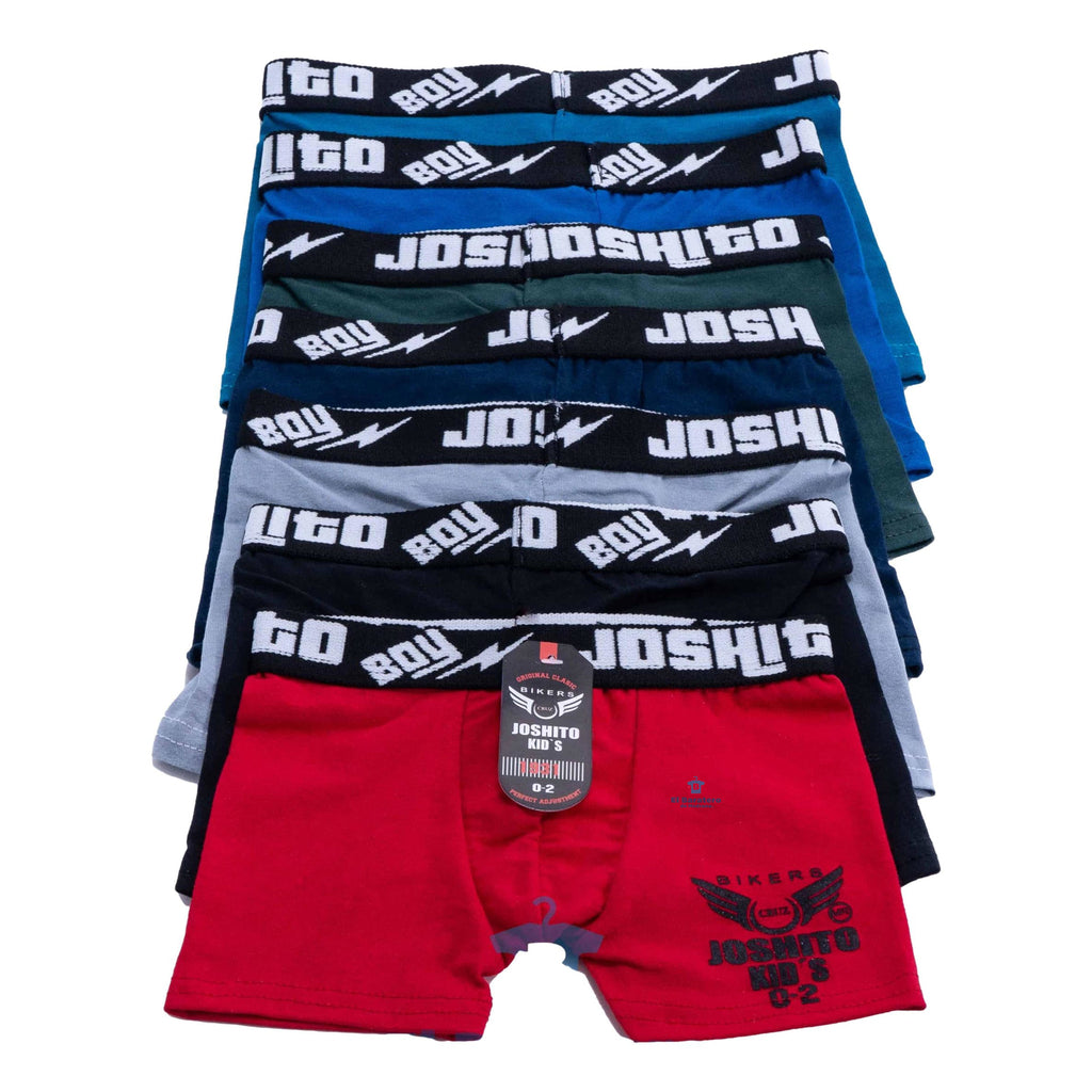 12 Piezas Boxer Ajustado Juvenil Corto Josh