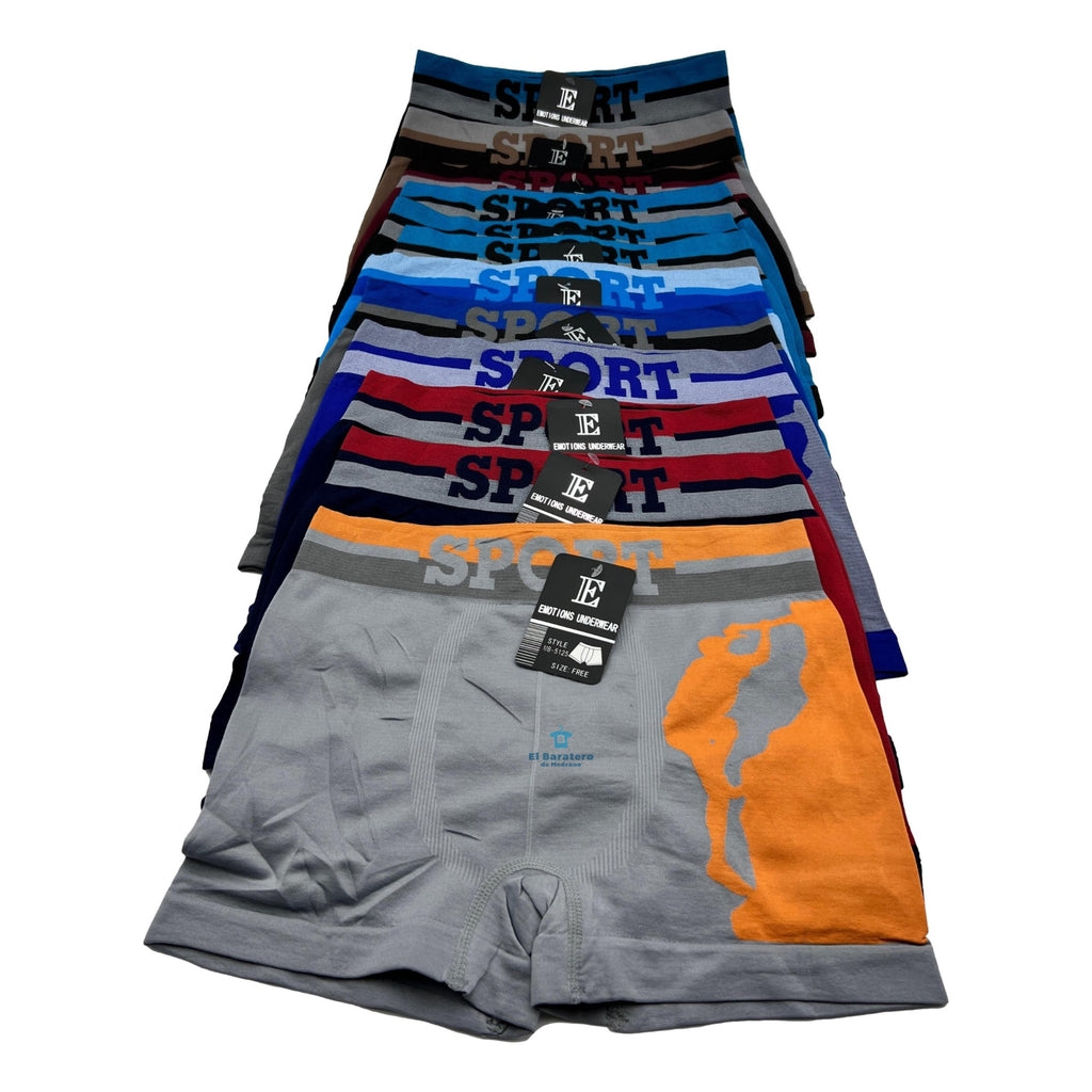 12 Boxer Caballero Microfibra Mayoreo Jaime Emotions