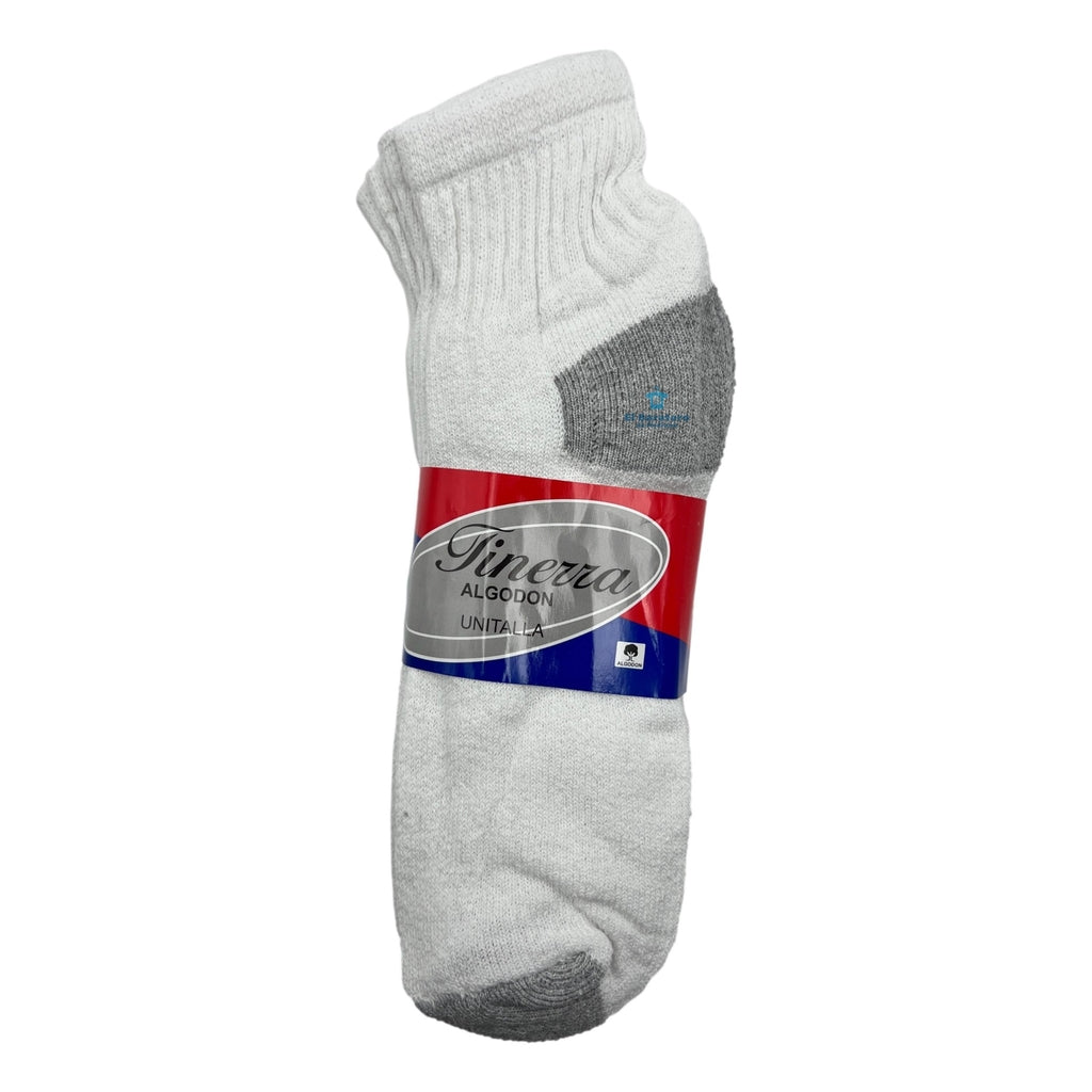 12 Pares Tin Hombre Algodón Calceta Fineza