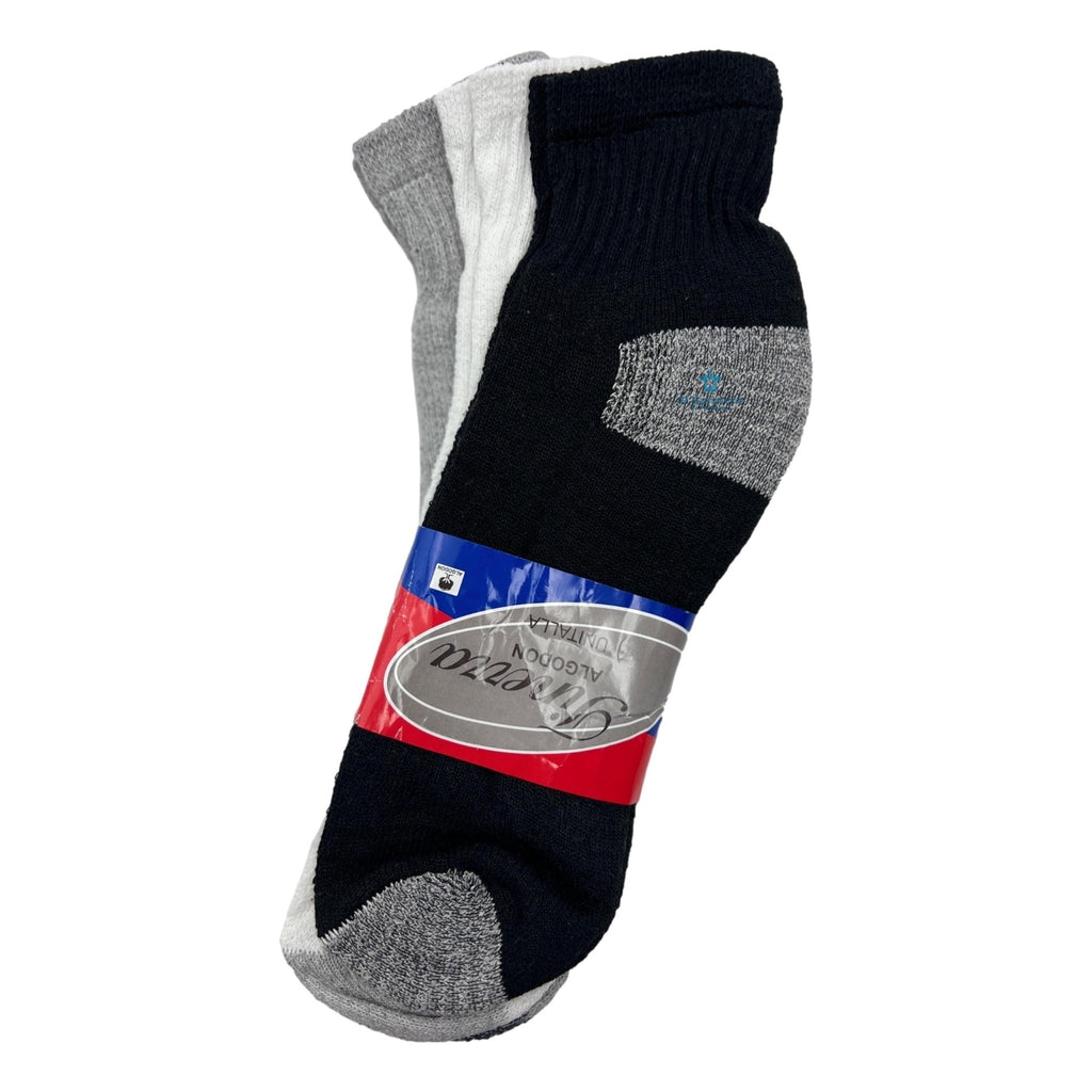 12 Pares Tin Hombre Algodón Calceta Fineza