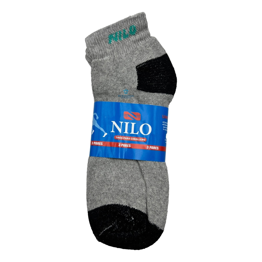 12 Pares Tin Hombre Algodón Calceta Nilo