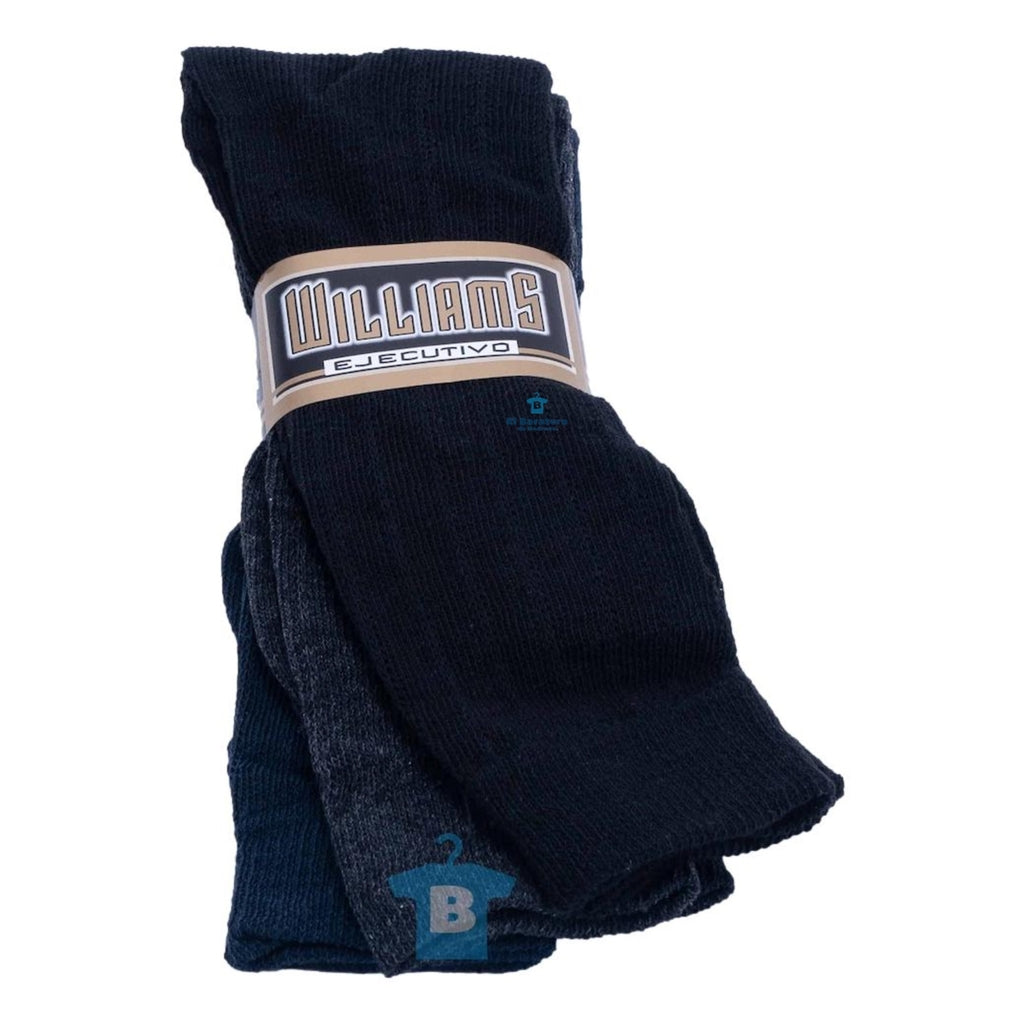 12 Pares Calcetín Caballero De Vestir Economico Williams