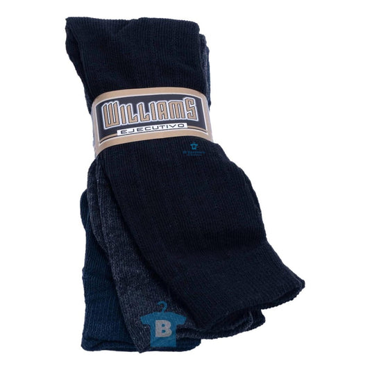 12 Pares Calcetín Caballero De Vestir Economico Williams