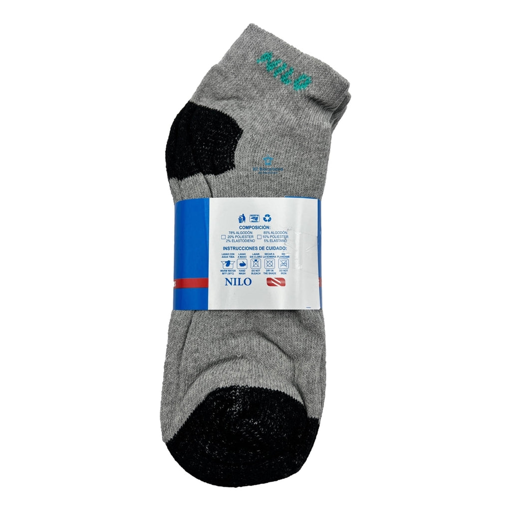 12 Pares Tin Hombre Algodón Calceta Nilo