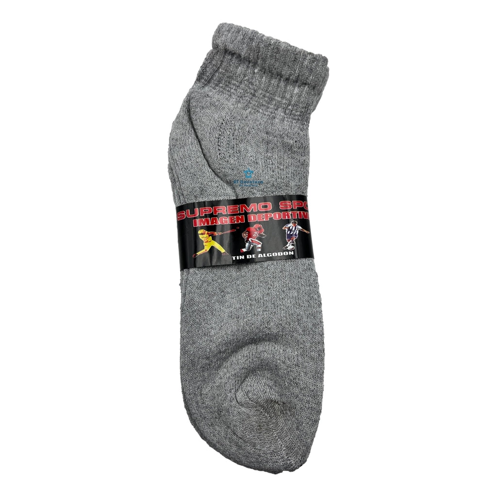 12 Pares Tin Hombre Algodón Calceta Supremo