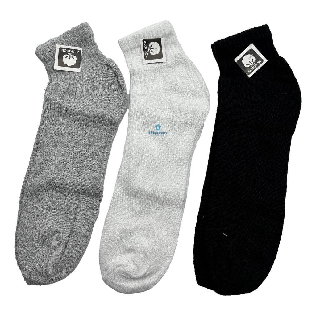 12 pares Tin Caballero Economico Algodón Franco