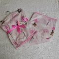 Frazada Sandys Sencilla Rosa Estampado