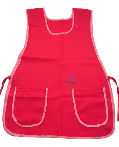 Mandil Delantal Cocina Multiusos Unisex Liso Economico Garci