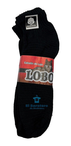 12 Pares Tin Corto Calceta Caballero Economico Algodón