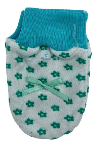 12 Pares Manoplas Guantes Bebe Niña Niño Moño Fino