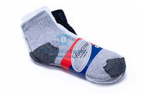 12 Pares Tin Hombre Algodón Calceta Fineza