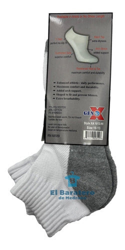 6 Pares Tin Hombre Acolchado Max Confort Xa