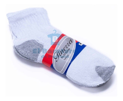 12 Pares Tin Hombre Algodón Calceta Fineza