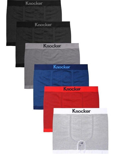 Boxer Knocker Caballero Ms008m Mayoreo 12 Pzas