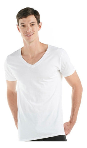 Playera Interior Optima De Hombre Cuello V 1 Pieza