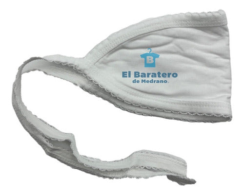 12 Piezas Fajero Bebe Algodón Blanco Mayoreo