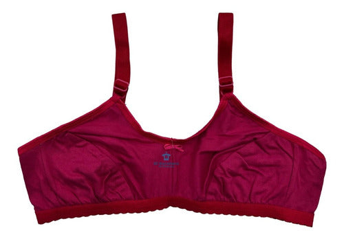 12 Pzs Corpiño Top Para Niñas De Algodón Carmen T/a Broche