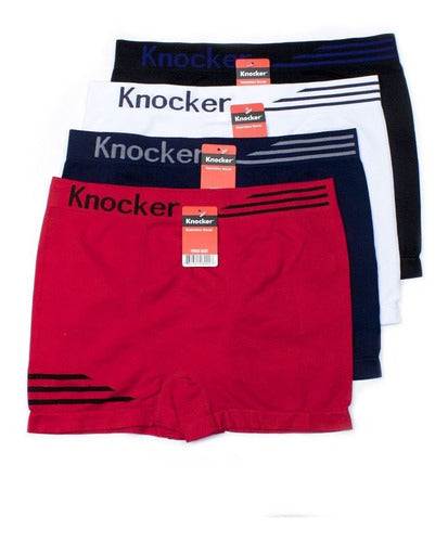 6 Pzs Boxer Knocker Caballero Microfibra Mayoreo Ms007