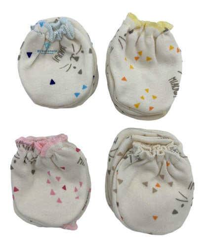 12 Pares Manoplas Guantes Bebe Dress