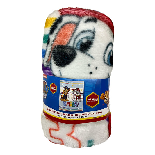 Frazada Digital Cobertor Suave 80cm X 1.00m Paw Patrol
