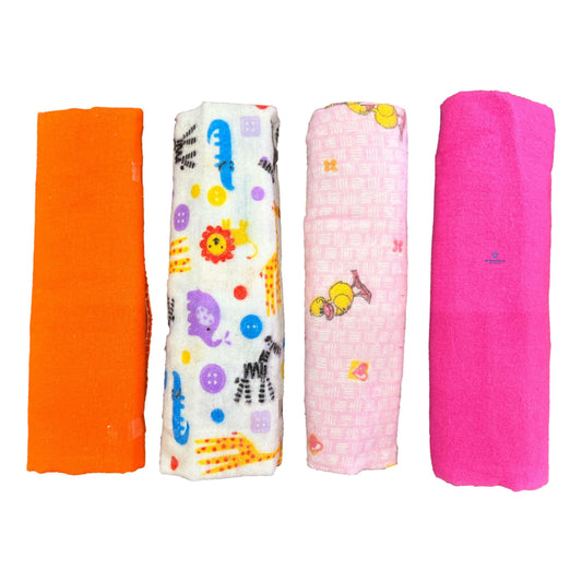 Paquete 4 Sabanas Para Bebe Recién Nacido 100% Algodón Liz
