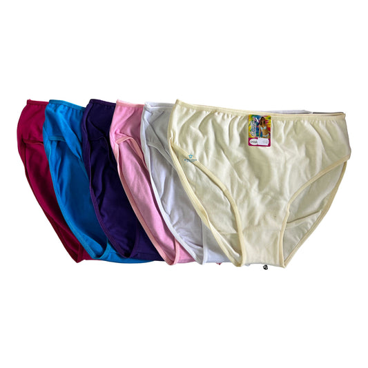 6 Piezas Pantaleta Bikini Algodón Dama Chavez 1027