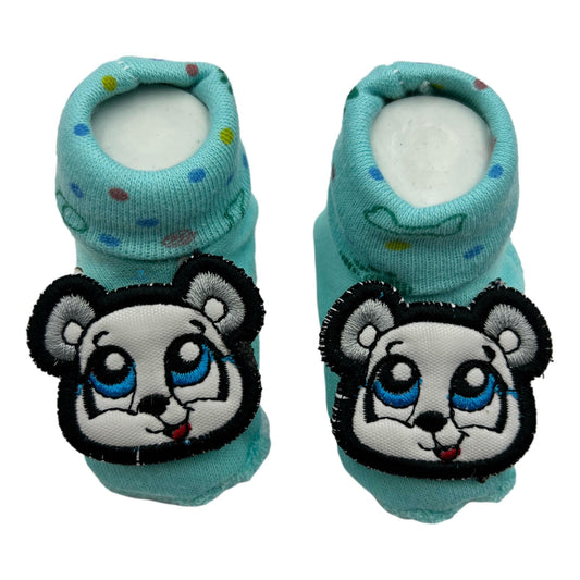 6 Pares Zapatitos Calcetín Bebe Animales Lucecita