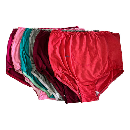 12 Piezas Pantaleta Completa Algodón Dama Saraluz