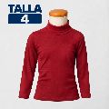 Playera Aryes Infantil C/Ruso Roja Talla 4