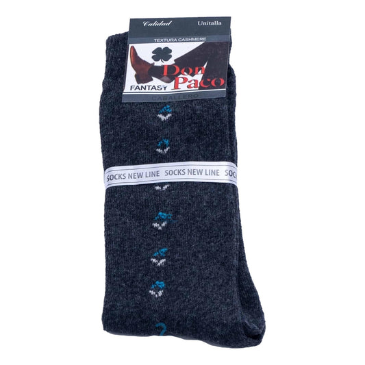 12 Piezas Calcetín Caballero Estampado Don Paco
