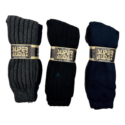 12 Pares Calcetines Caballero Vestir Economico Audaz