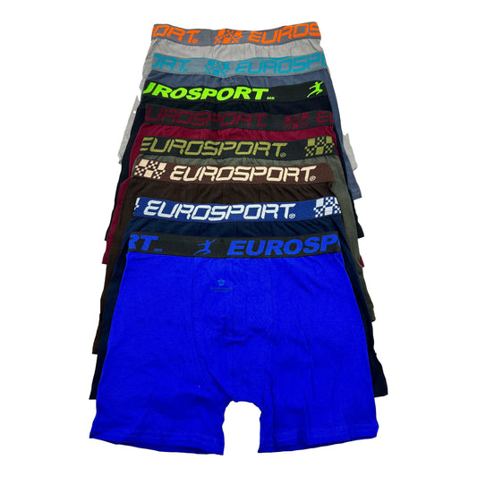 12 Piezas Bóxer Biker Algodón Caballero Eurosport