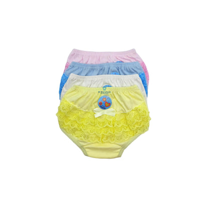 Panties Calzones Pantaleta Niña Olan Algodón Chacha