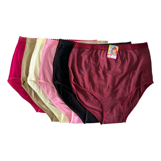 6 Piezas Pantaleta Bikini Algodón Dama Chavez 2009
