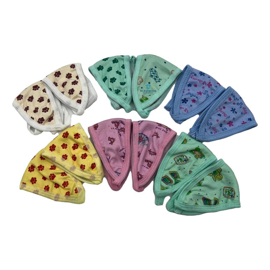 12 Piezas Fajero Bebe Algodón Estampado Mayoreo