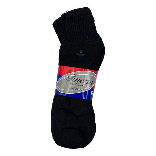 12 Pares Tin Hombre Algodón Calceta Fineza