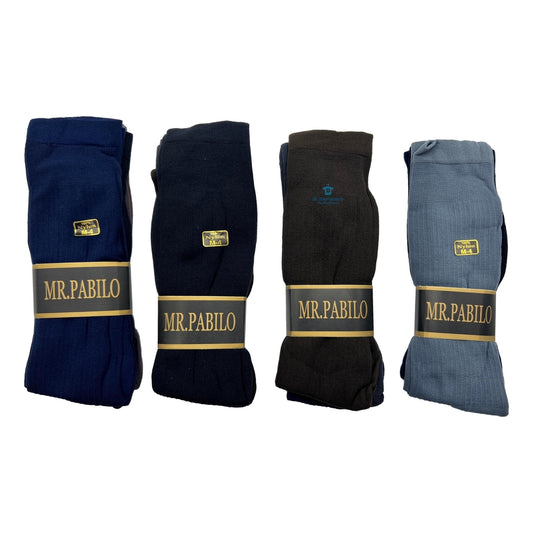 12 Pares Calcetín Caballero De Vestir Economico Pabilo M4