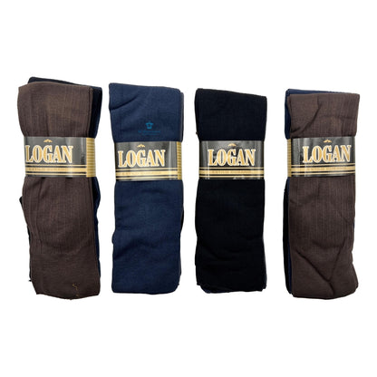 12 Pares Calcetín Caballero De Vestir Economico Logan