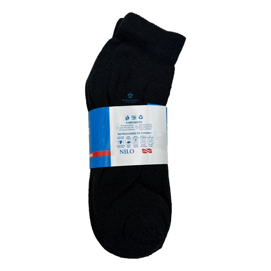 12 Pares Tin Hombre Algodón Calceta Nilo