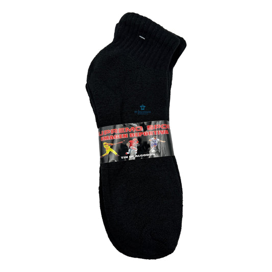12 Pares Tin Hombre Algodón Calceta Supremo