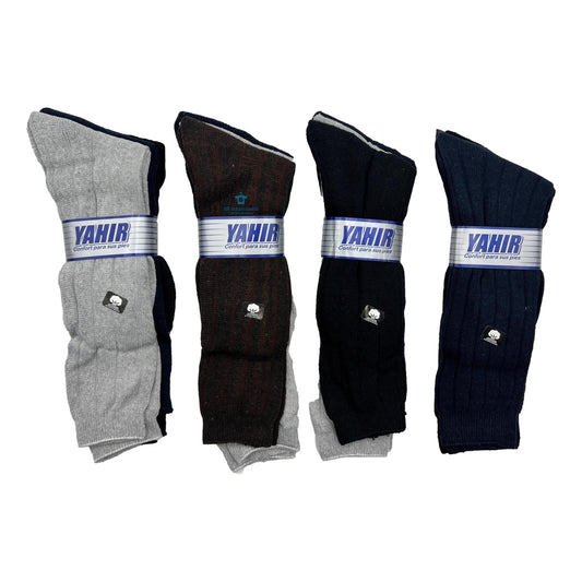 12 Pares Calcetines Caballero Vestir Economico Yahir