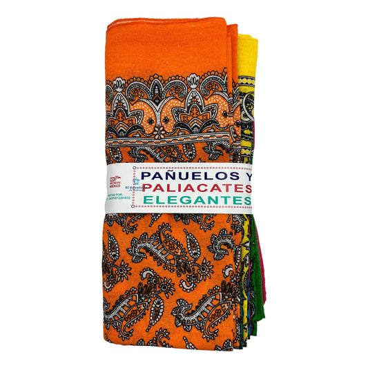 12 Paliacate Colores Niño Adulto Mayoreo Fiesta Fino
