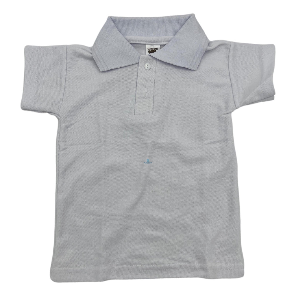 Playera 4 -12 Años Tipo Polo Escolar Algodón Unisex Uniforme
