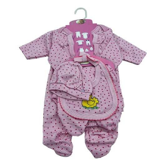 Set Bienvenida Bebe Recién Nacido (7 Piezas) Algodón Jaque