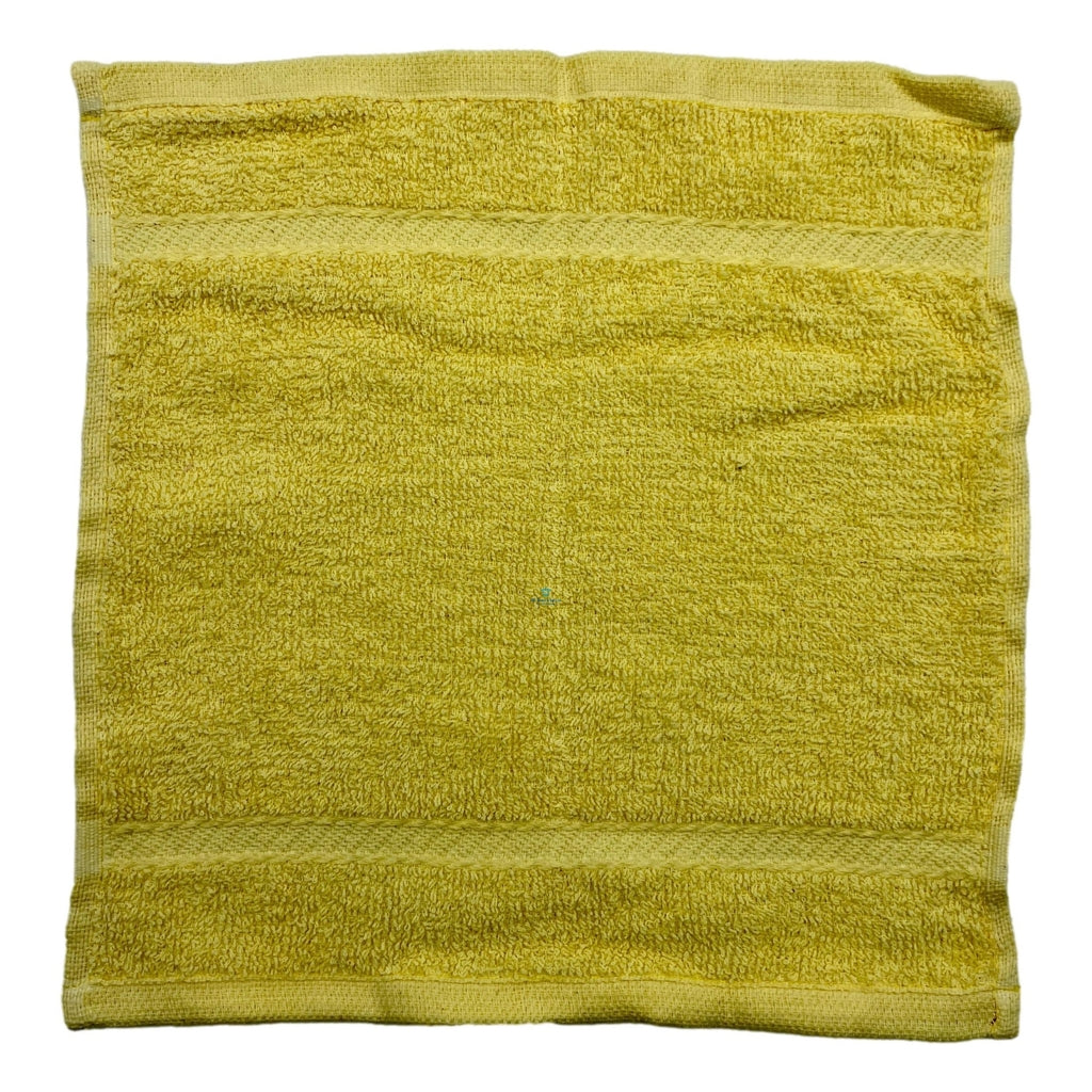12 Pzs Toalla Facial Algodón Económica Mayoreo 30x30 Cms