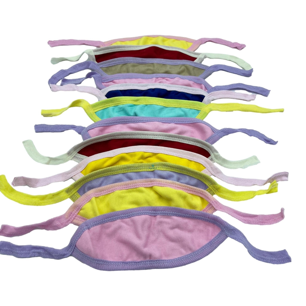 12 Piezas Fajero Bebe Algodón Estampado Mayoreo